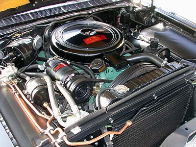 '59 Olds engine compartment